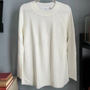 Calvin Klein Tunic Sweater (White) S